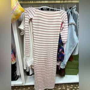ATM Brand new with tags blush and cream striped dress